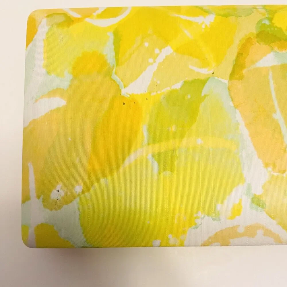 Mele Clamshell Jewelry Box Floral Bright Colorful Hard Travel Case Vintage